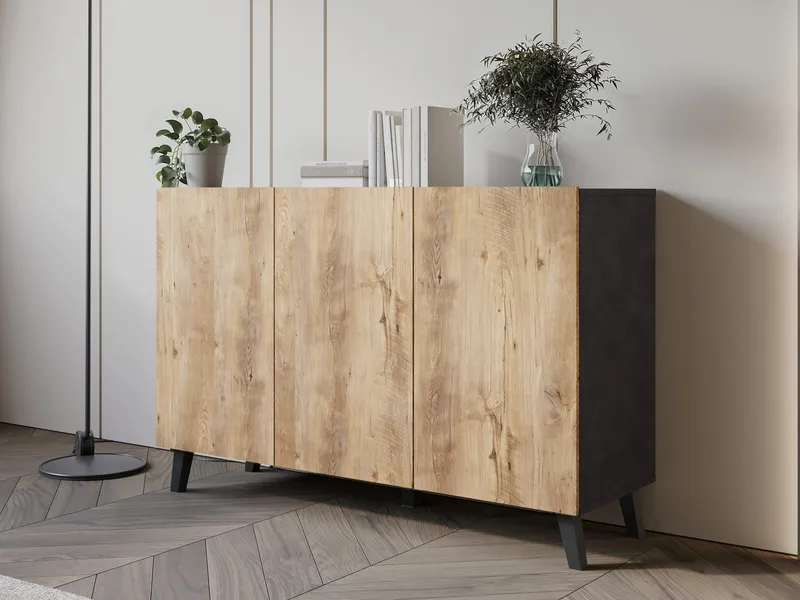 skap Kommode PHUKET 120 grå, brun - Oppbevaring - Oppbevaringsmøbler - Sideboard & skjenker