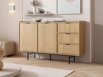 skjenk Edison Hickory-eik - Hickory-eik - Oppbevaring - Oppbevaringsmøbler - Sideboard & skjenker