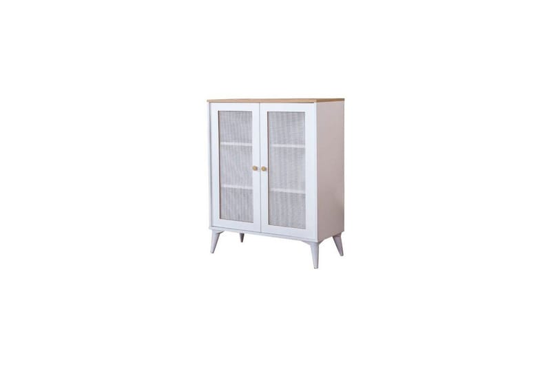 Skjenk Mjudi Hvit / Eik - Hvit / Eik - Oppbevaring - Oppbevaringsmøbler - Sideboard & skjenker
