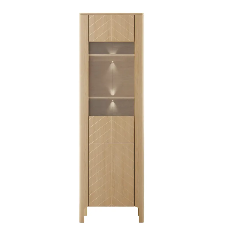 Aggarwal Vitrineskap 60 cm med Belysning