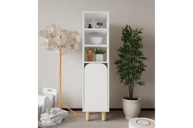 Estra Highboard - Hvit - Oppbevaring - Skap - Oppbevaringsskap