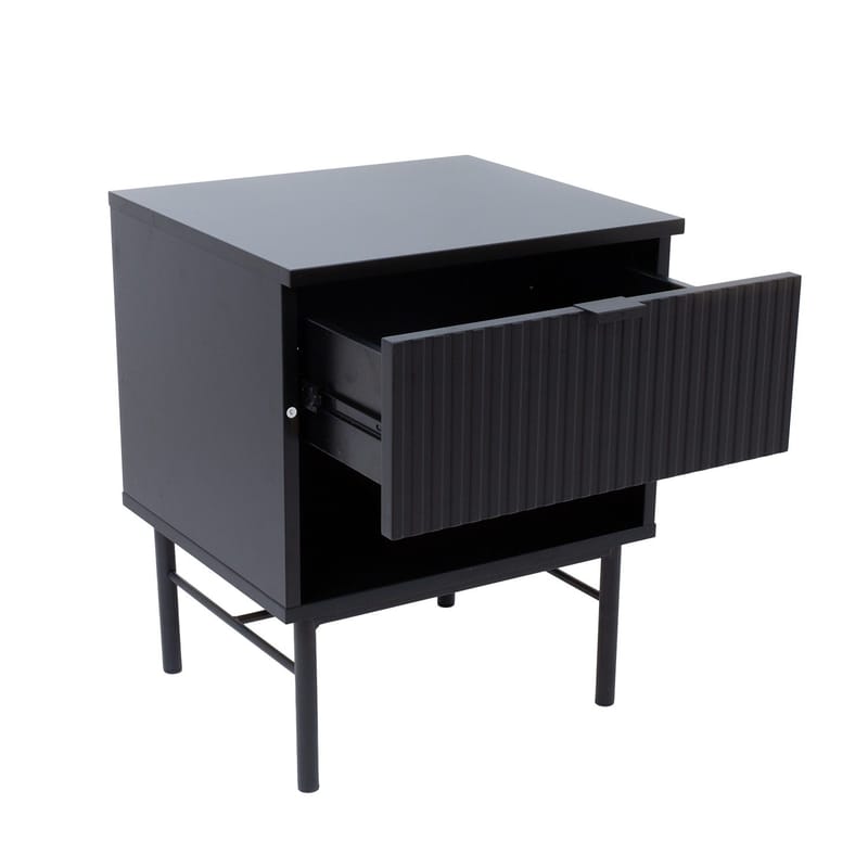Nattbord HOME4YOU Sequence 45x40x55 cm Svart - Svart - Oppbevaring - Skap - Oppbevaringsskap