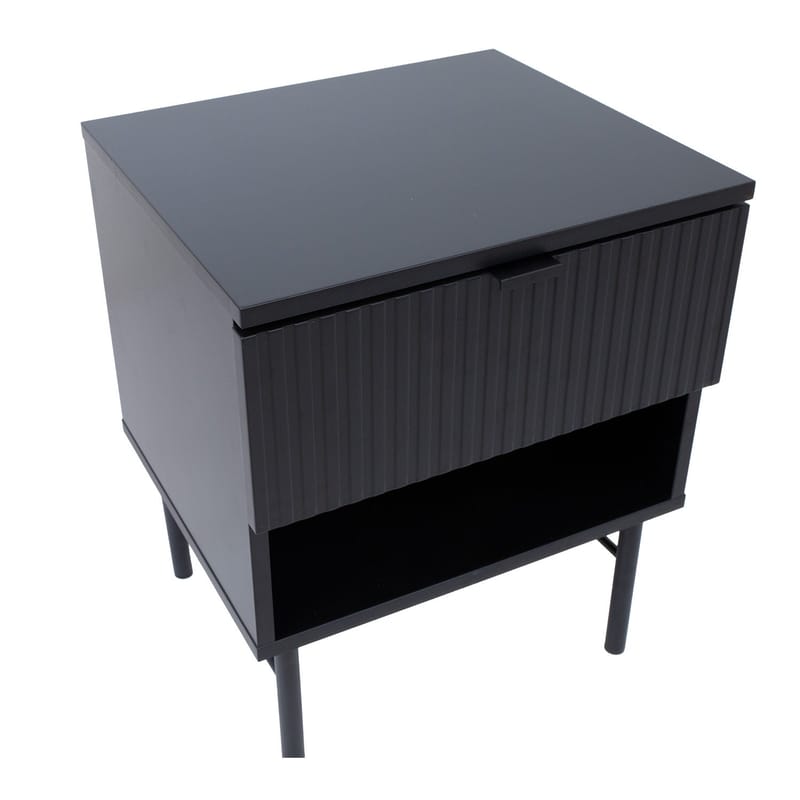 Nattbord HOME4YOU Sequence 45x40x55 cm Svart - Svart - Oppbevaring - Skap - Oppbevaringsskap
