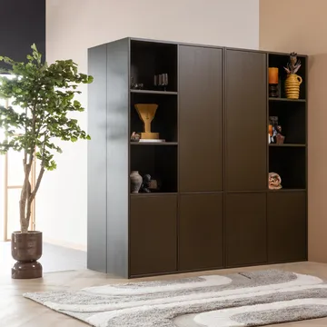 Oppbevaringsskap Meggy 215 cm - Mellombrun - Oppbevaring - Skap - Oppbevaringsskap