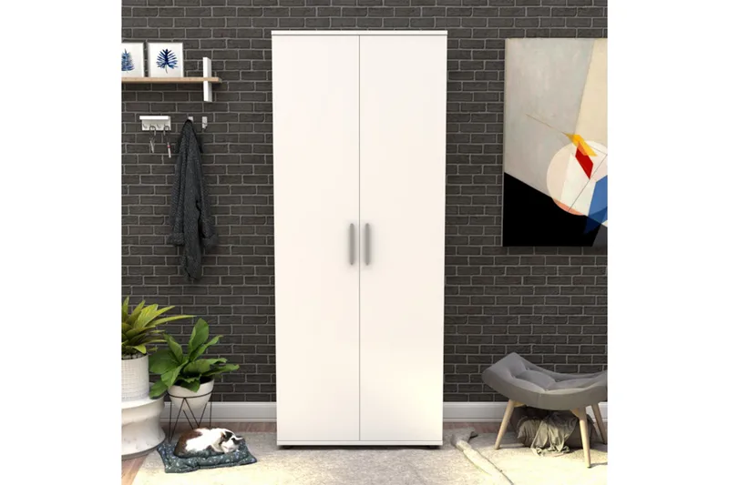 Shoe Cabinet Hvit - Hvit - Oppbevaring - Skooppbevaring