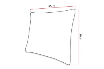Aldbrough Pyntepute 50x50 cm - Rosa - Tekstiler - Pute & pledd - Pynteputer
