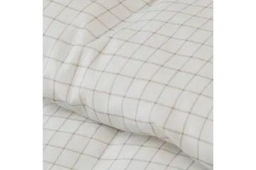 Dynetrekksett Enkeltseng 2-Delers Birger Flanell - Offwhite - Tekstiler - Sengetøy - Sengetøysett & dynetrekksett