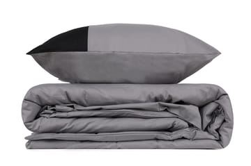 Nelam sengesett 240x220 cm - Grå Svart - Tekstiler - Sengetøy - Sengetøysett & dynetrekksett