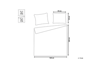 Sengeteppe Rayen med puter 160x220 cm - 160x220 cm - Tekstiler - Sengetøy - Sengeteppe - Sengeteppe dobbeltseng