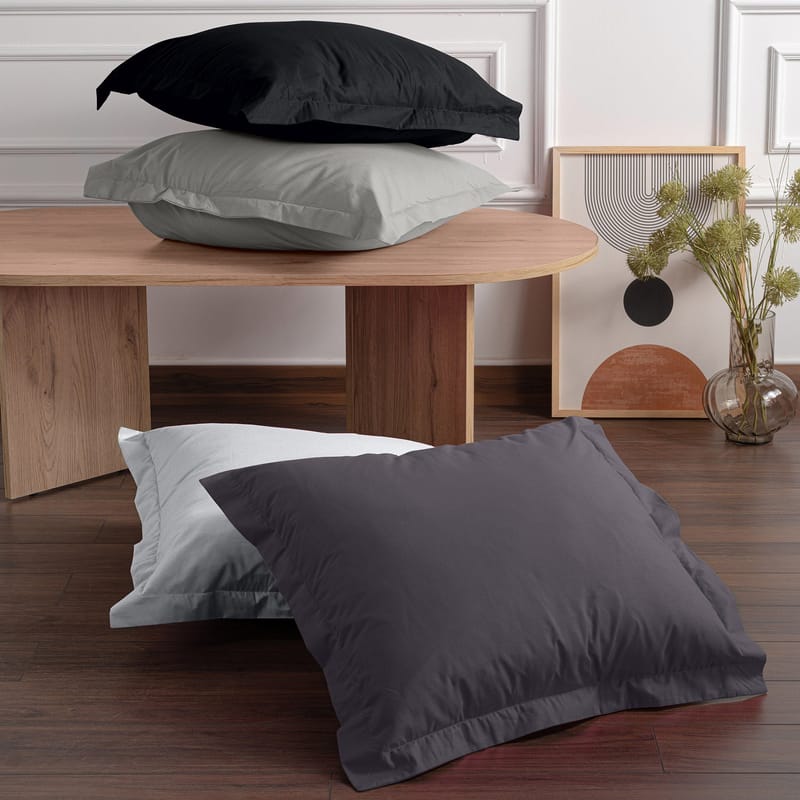 Veyloren putetrekk 2-pk 60x60 cm - Svart - Tekstiler - Sengetøy - Putetrekk