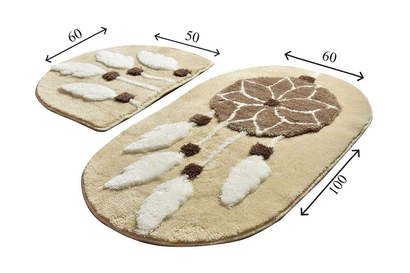 Chilai Home Badematte Sett med 2 - Multi - Tekstiler - Tepper & Matter - Baderomsmatte