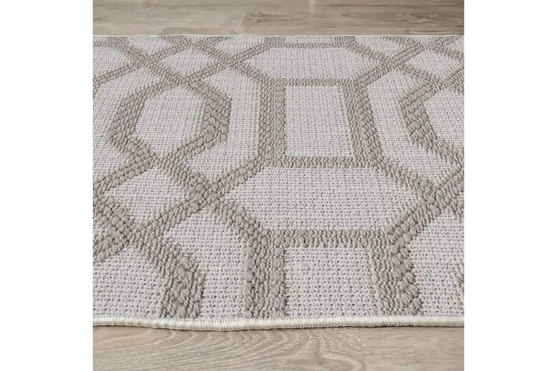 Maltina Bomullsteppe 80x120 cm Rektangulær - Grå - Tekstiler - Tepper & Matter - Moderne tepper - Bomullstepper