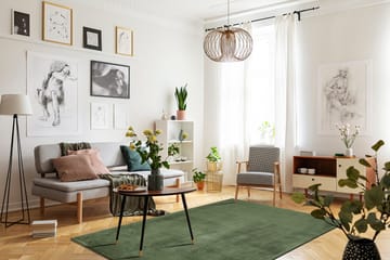 Cozy Ryeteppe 133x190 cm Rektangulær - Grønn - Tekstiler - Tepper & Matter - Moderne tepper - Ryeteppe