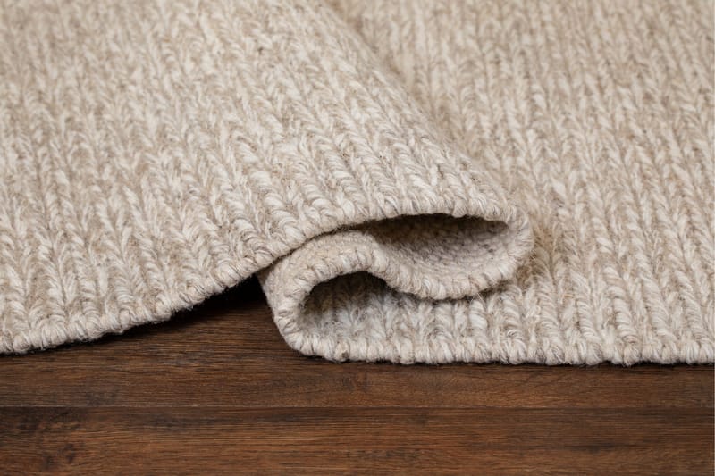 Dalarö Ullteppe 75x230 cm Rektangulær - Beige - Tekstiler - Tepper & Matter - Moderne tepper - Ullteppe