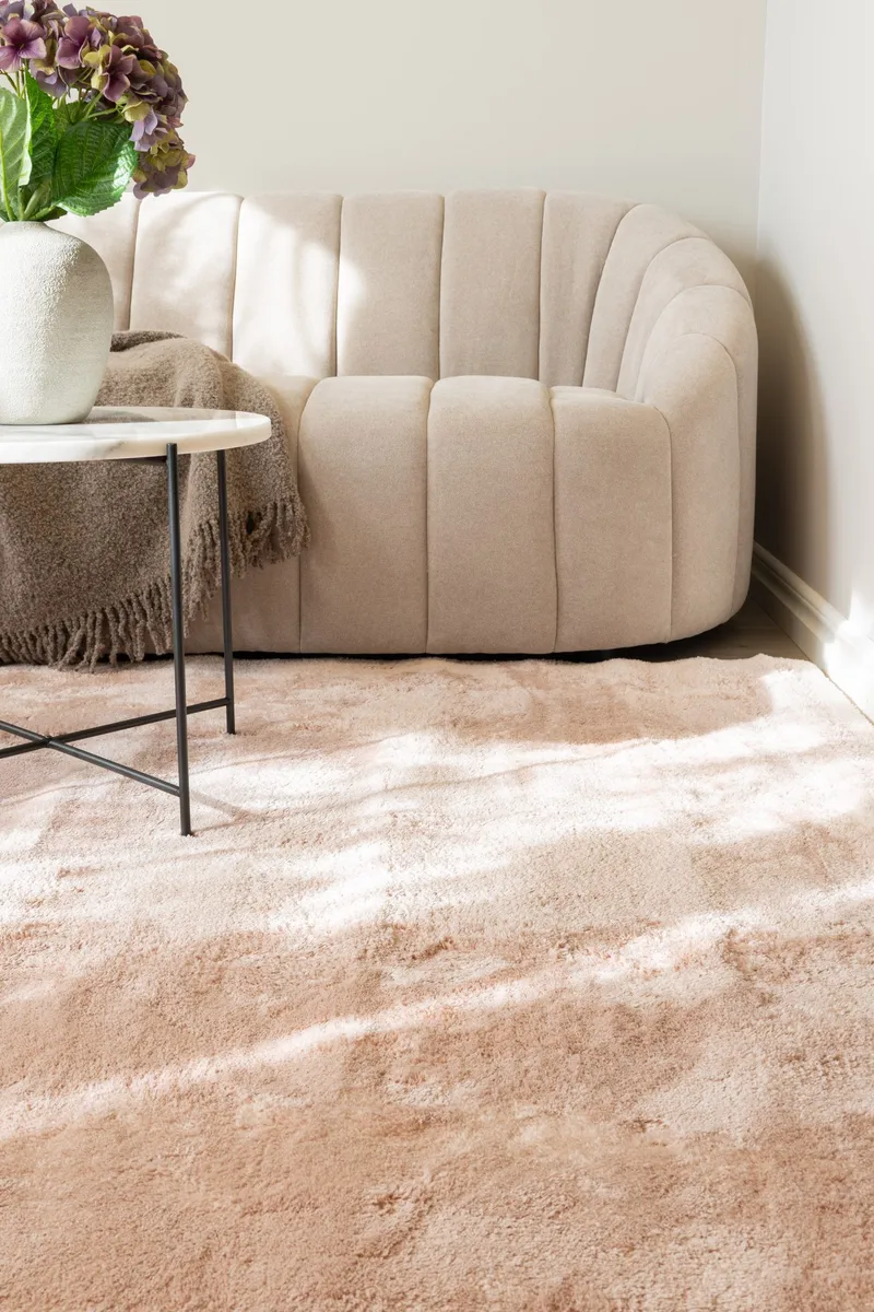 Cozy Ryeteppe 160x230 cm Rektangulær - Rosa - Tekstiler - Tepper & Matter - Moderne tepper - Ryeteppe