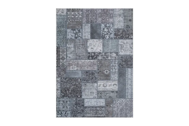 Patchwork Wiltonteppe 300x400 cm Rektangulær, Grå