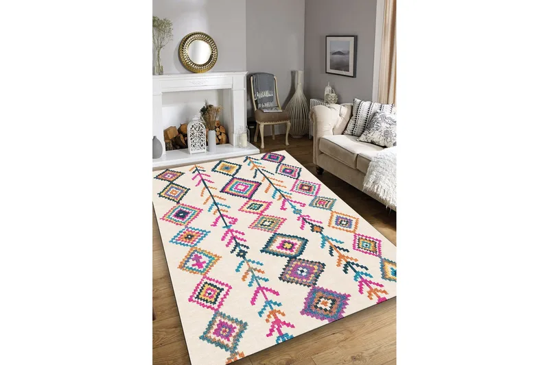 Raje Løper 80x150 cm Rektangulær, Flerfarget