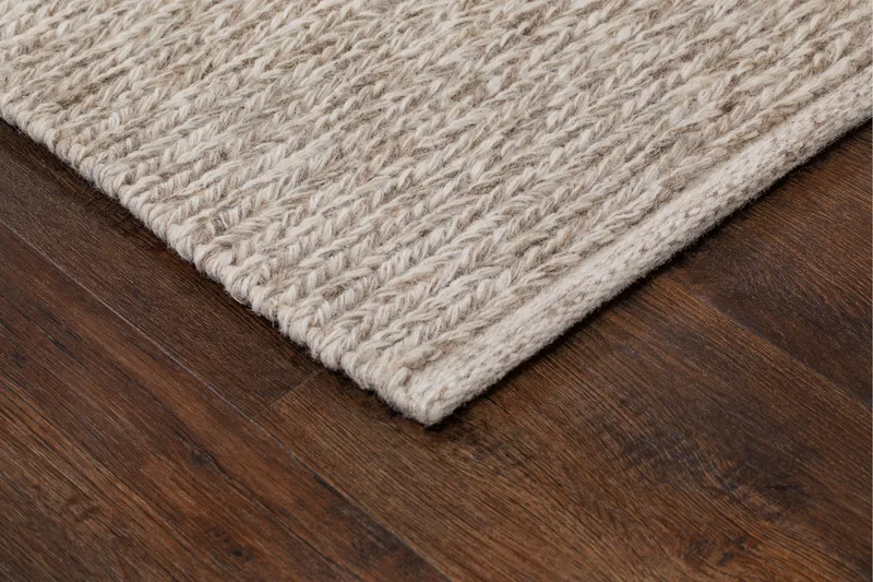 Dalarö Ullteppe 75x230 cm Rektangulær - Beige - Tekstiler - Tepper & Matter - Moderne tepper - Ullteppe