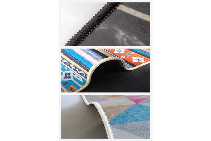 Maltina Bomullsteppe 80x120 cm Rektangulær - Grå - Tekstiler - Tepper & Matter - Moderne tepper - Bomullstepper