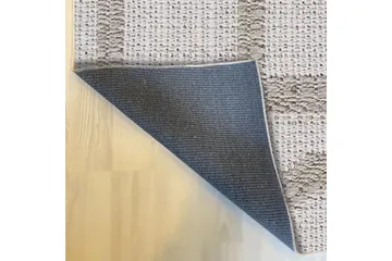 Maltina Bomullsteppe 80x120 cm Rektangulær - Grå - Tekstiler - Tepper & Matter - Moderne tepper - Bomullstepper