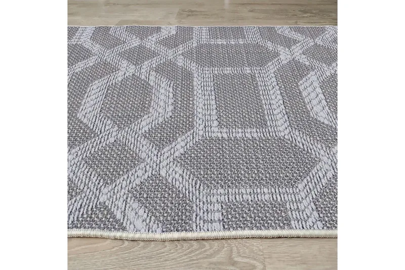 Magma Bomullsteppe 80x120 cm Rektangulær - Grå - Tekstiler - Tepper & Matter - Moderne tepper - Bomullstepper
