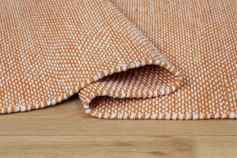 Alva Bomullsteppe 75x340 cm Oval - Oransje - Tekstiler - Tepper & Matter - Moderne tepper - Bomullstepper