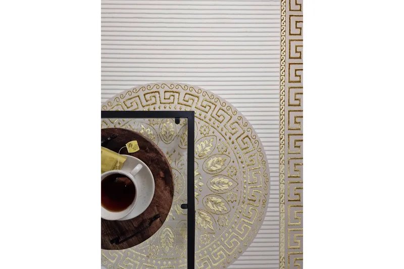 Ankara Wiltonteppe 300x400 cm - Beige/Gull - Tekstiler - Tepper & Matter - Moderne tepper - Wiltontepper