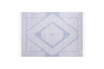 Ansar Bomullsteppe 140x200 cm - Blå - Tekstiler - Tepper & Matter - Moderne tepper - Bomullstepper
