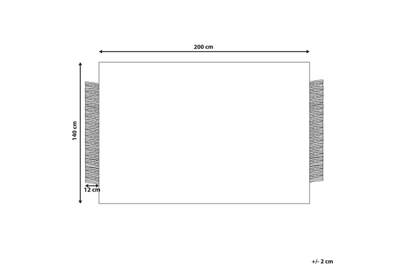 Atlanti Ullteppe 140x200 cm - Svart/hvit - Tekstiler - Tepper & Matter - Moderne tepper - Ullteppe