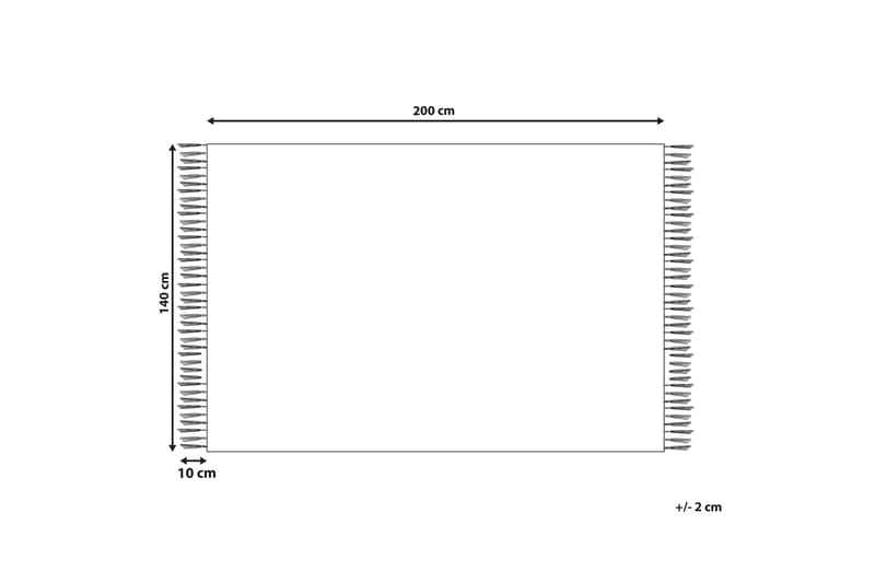 Bacarella Ryeteppe 140x200 cm - Beige - Tekstiler - Tepper & Matter - Moderne tepper - Bomullstepper