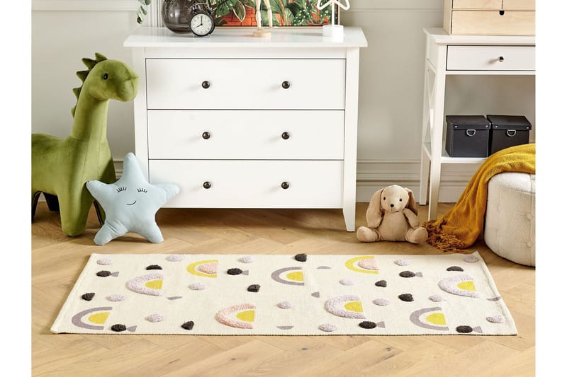 Curup Bomullsteppe 80x150 cm - Beige - Tekstiler - Barnetekstiler - Barnetepper