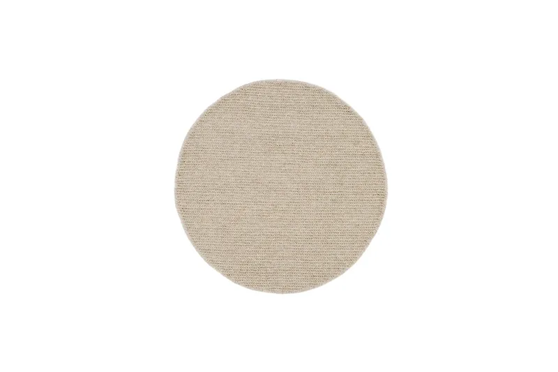 Dalarö Ullteppe Ø160 cm Rund, Beige