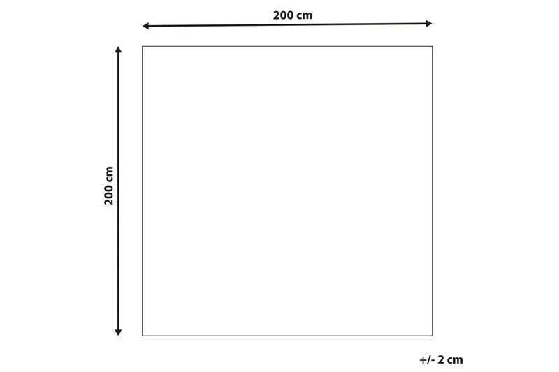 Datca Ullteppe 200x200 cm - Blå - Tekstiler - Tepper & Matter - Moderne tepper - Ullteppe