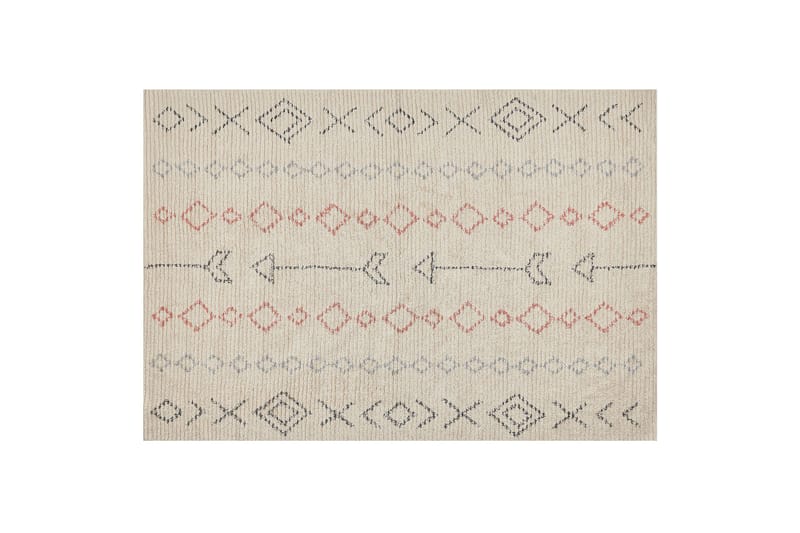 Dispur Bomullsteppe 140x200 cm - Beige - Tekstiler - Tepper & Matter - Moderne tepper - Bomullstepper
