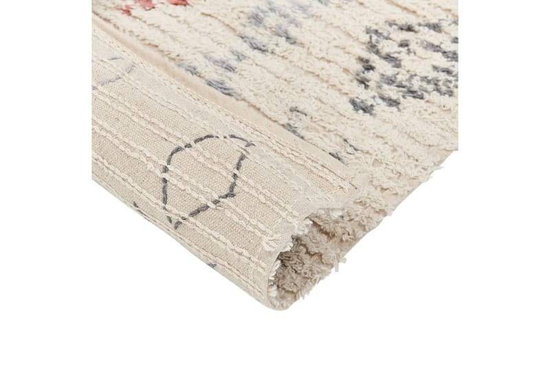 Dispur Bomullsteppe 140x200 cm - Beige - Tekstiler - Tepper & Matter - Moderne tepper - Bomullstepper