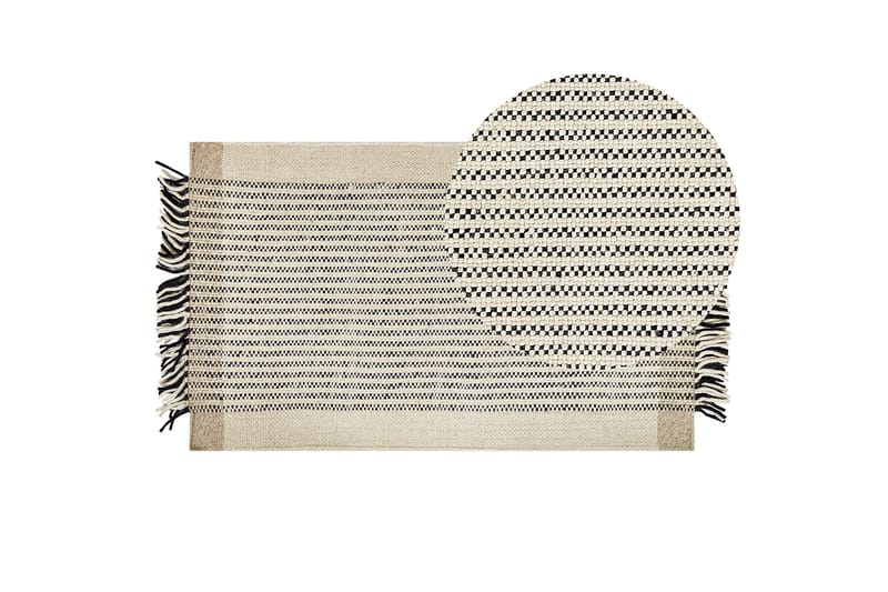 Divarli Ullteppe 80x150 cm - Beige - Tekstiler - Tepper & Matter - Moderne tepper - Ullteppe