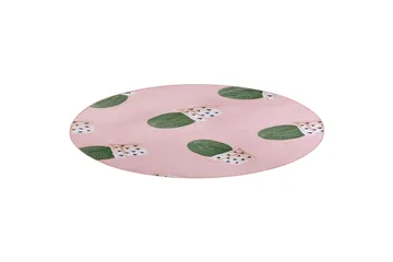 Eldivan Ryeteppe 120x120 cm - Rosa - Tekstiler - Tepper & Matter - Moderne tepper - Wiltontepper