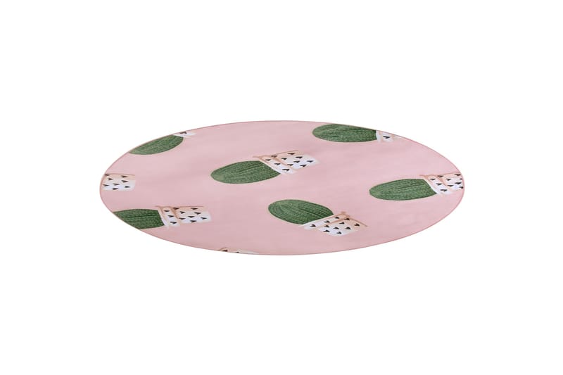 Eldivan Ryeteppe 120x120 cm - Rosa - Tekstiler - Tepper & Matter - Moderne tepper - Wiltontepper