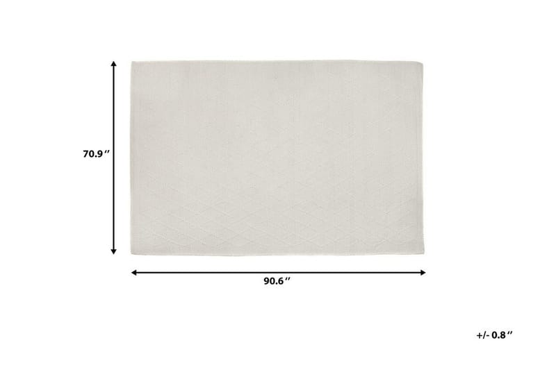 Erzin Matte 160x230 cm - Hvit - Tekstiler - Tepper & Matter - Moderne tepper - Ullteppe