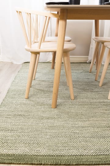 Håndvevd teppe KM Home Sandhamn 140x200 cm Grønn - Grønn - Tekstiler - Tepper & Matter - Moderne tepper - Ullteppe