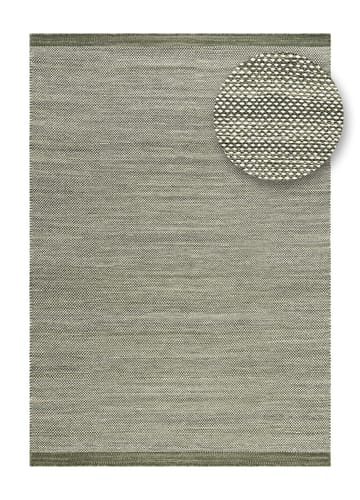 Håndvevd teppe KM Home Sandhamn 140x200 cm Grønn - Grønn - Tekstiler - Tepper & Matter - Moderne tepper - Ullteppe