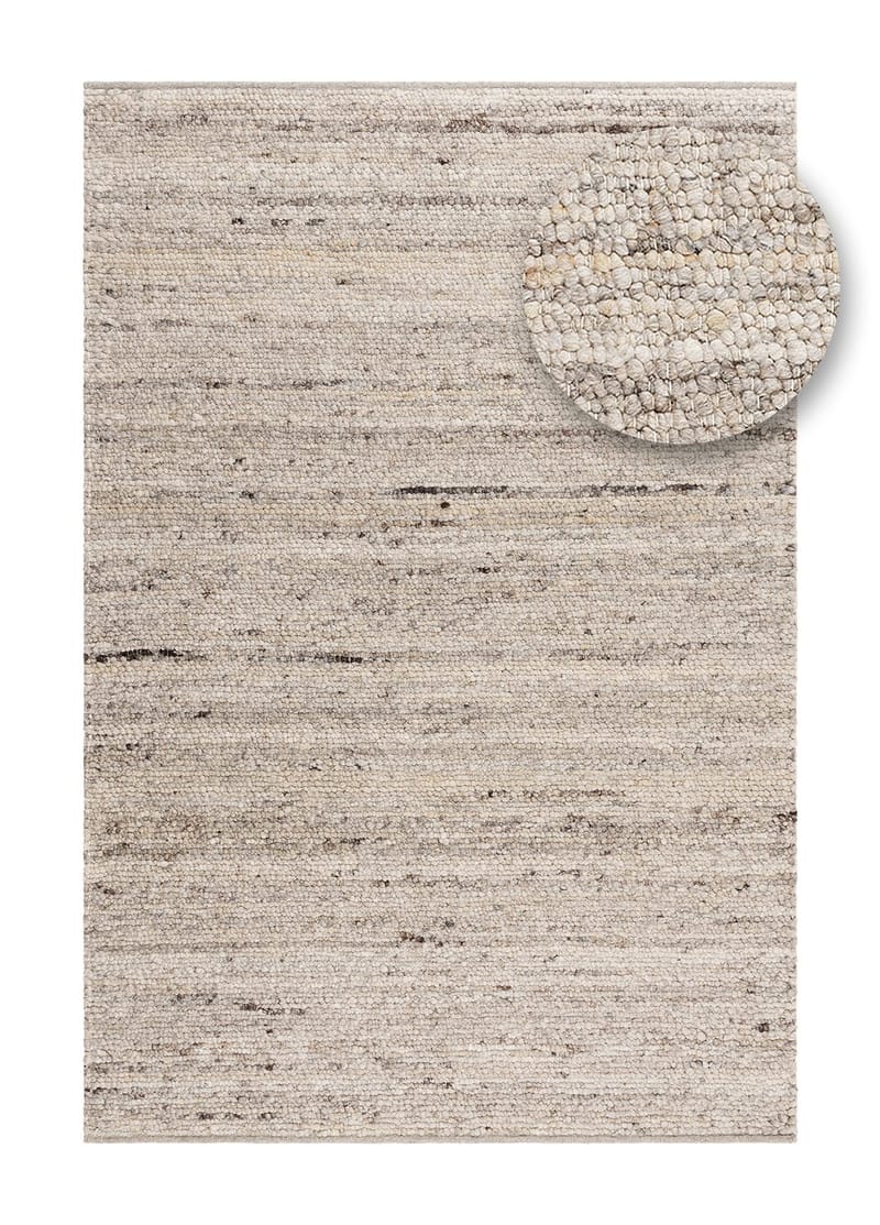 Håndvevd teppe KM Home Passion 160x230 cm Linnemelange - Linmelange - Tekstiler - Tepper & Matter - Moderne tepper - Ullteppe