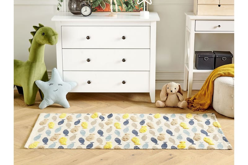 Ipuh Bomullsteppe 80x150 cm - Beige - Tekstiler - Barnetekstiler - Barnetepper