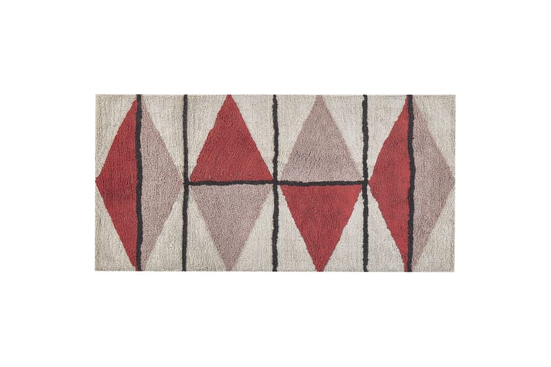 Purnia Ryeteppe 80x150 cm, Rød