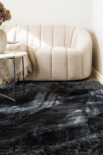 Cozy Ryeteppe 240x340 cm Rektangulær - Svart - Tekstiler - Tepper & Matter - Moderne tepper - Ryeteppe