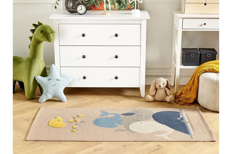 Seai Bomullsteppe 80x150 cm - Beige - Tekstiler - Barnetekstiler - Barnetepper