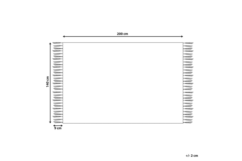 Silchar Bomullsteppe 140x200 cm - Beige - Tekstiler - Tepper & Matter - Moderne tepper - Bomullstepper