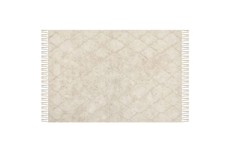 Silchar Bomullsteppe 140x200 cm - Beige - Tekstiler - Tepper & Matter - Moderne tepper - Bomullstepper