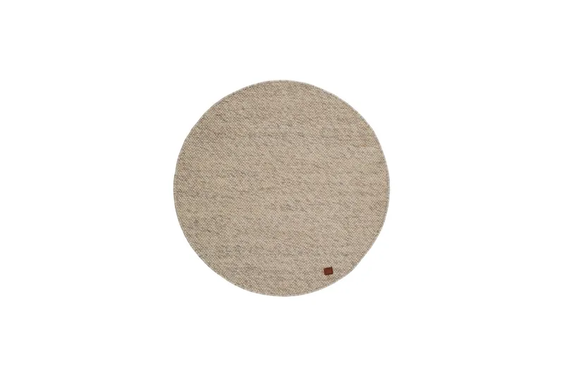 Skagen Ullmatte 300 cm Rund, Sandmelange
