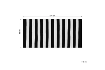 Tavas Ryeteppe 80x150 cm - Svart/hvit - Tekstiler - Tepper & Matter - Utendørstepper - Balkongmatte